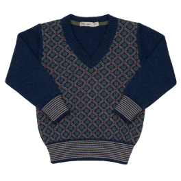 Fair Isle Jumper by Lille Barn - V Neck